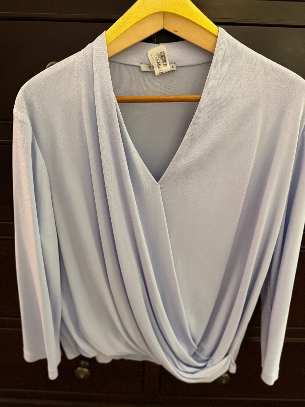 MM LaFleur The Deneuve Top - Light Gray XL